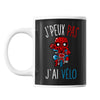 Mug J'peux pas j'ai Vélo référence Spiderman | Tasse Pop Culture - Planetee