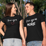 T-shirt couple Love you...more - Planetee