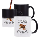 Mug magique Coran c'est la vie Religion | Tasse changement de couleur - Planetee