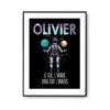 Affiche Prénom Olivier Univers - Planetee