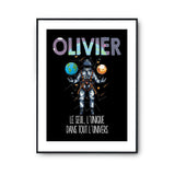 Affiche Prénom Olivier Univers - Planetee