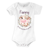 Body bébé Fanny Amour et Biberon de Lait Vache - Planetee