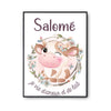 Affiche Salomé Amour et Biberon de Lait Vache - Planetee