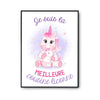 Affiche Meilleure Cousine Licorne - Planetee