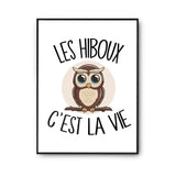 Affiche Hibou c'est la vie - Planetee