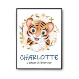 Affiche Charlotte Amour Pur Tigre - Planetee