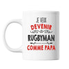 Mug Je veux devenir Rugbyman comme Papa - Planetee