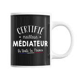 Mug Homme Médiateur Meilleur de France | Tasse Noire métier - Planetee