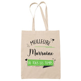Tote Bag Meilleure Marraine de tous les temps - Planetee