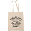 Sac Tote Bag Factrice ministère magie beige - Planetee