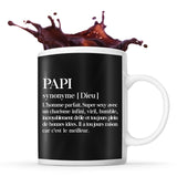 Mug noir Définition Papi - Planetee