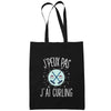 Sac Tote Bag Curling Je peux pas Noir - Planetee