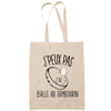 Sac Tote Bag J'peux pas Balle au tambourin beige - Planetee