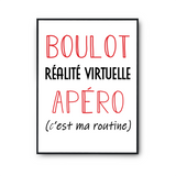 Affiche Réalité Virtuelle C'est ma Routine - Planetee