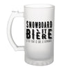 Chope de bière Snowboard et bière - Planetee