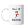 Mug Marathon j'peux pas Blanc - Planetee