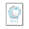 Affiche bébé prénom Noah Éléphant - Planetee