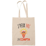 Sac Tote Bag J'peux pas Compta beige - Planetee
