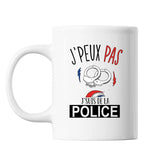 Mug Police j'peux pas Blanc - Planetee