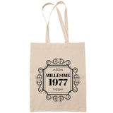 Sac Tote Bag Millésime 1977 beige - Planetee