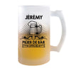 Chope de bière Jérémy Prénom Pilier de Bar - Planetee