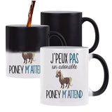 Mug magique J'peux pas Poney m'attend - Planetee