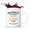 Mug blanc Propriété de la Meilleure Cheffe de Cuisine - Planetee