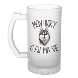 Chope de bière Husky c'est la vie Chien - Planetee