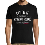 T-shirt homme Assistant sociale Meilleur de France - Planetee