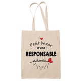 Sac Tote Bag Petit Bazar d'une Responsable adorée - Planetee