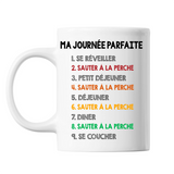 Mug blanc Sauter à la Perche Journée Parfaite - Planetee