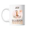 Mug Joy Cou Monté Girafe - Planetee