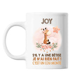 Mug Joy Cou Monté Girafe - Planetee