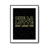 Affiche lutte soit avec toi - Planetee