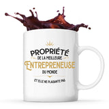 Mug blanc Propriété de la Meilleure Entrepreneuse - Planetee