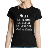 T-shirt femme Nelly départ retraite - Planetee