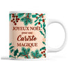 Tasse Noël Cariste femme Beige - Planetee