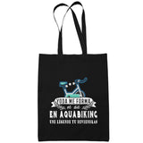 Sac Tote Bag Aquabiking Légende tu deviendras Noir - Planetee