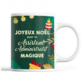 Tasse Noël Assistant Administratif homme Vert - Planetee