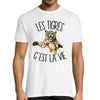 T-shirt homme tigre c'est la vie - Planetee