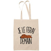Sac Tote Bag teckel je le ferai demain beige - Planetee