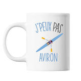 Mug Aviron j'peux pas Blanc - Planetee