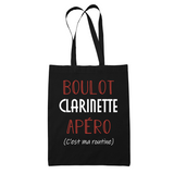 Sac Tote Bag Clarinette C'est ma Routine - Planetee