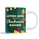 Tasse Noël Chaudronnier homme Vert - Planetee