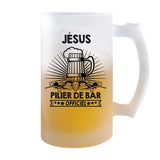 Chope de bière Jésus Prénom Pilier de Bar - Planetee