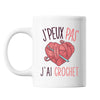 Mug Crochet j'peux pas Blanc - Planetee