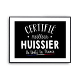 Affiche Huissier Homme Meilleur de France Métier - Planetee