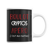 Mug Cryptomonnaies C'est ma Routine - Planetee