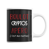 Mug Cryptomonnaies C'est ma Routine - Planetee
