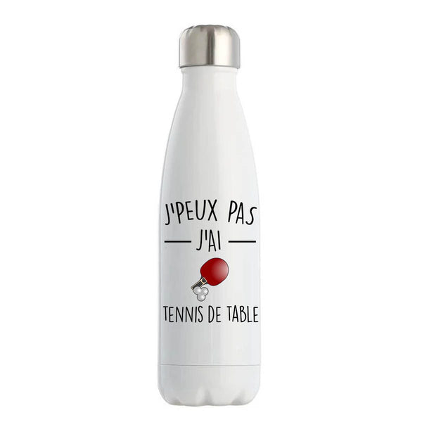 Bouteille Isotherme j'peux pas tennis de table - Planetee